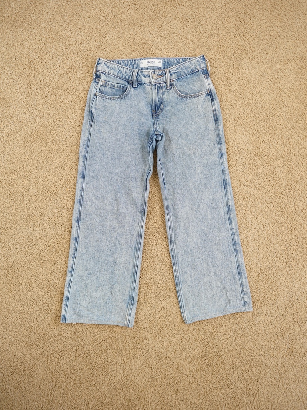 Hollister Light Blue Low-Rise Baggy Jeans